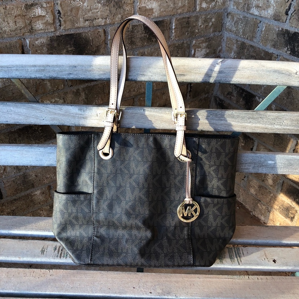 Michael Kors Jet Set Signature Logo Tote